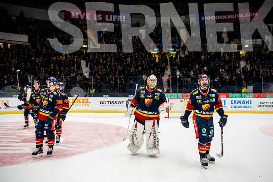 Djurgårdens Olle Alsing, målvakt Karri Rämö och