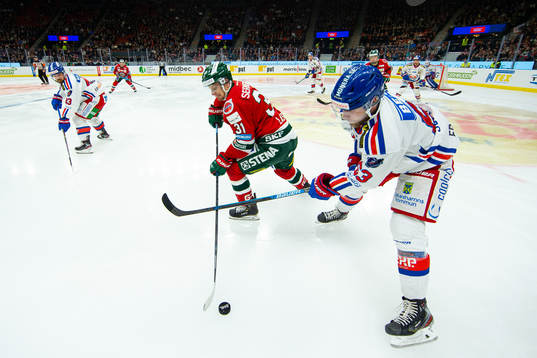 Frölundas Nicklas Lasu och Oskarshamns Robin Söderqvist