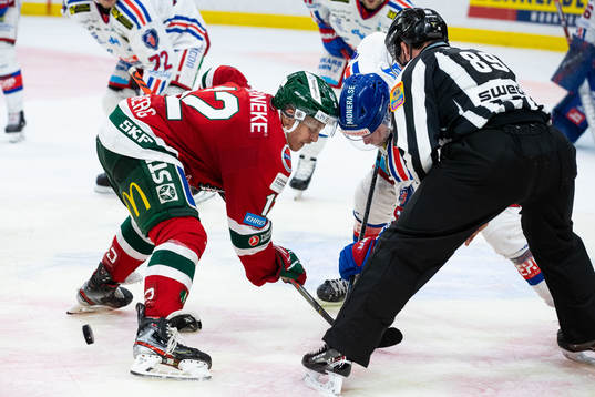 Frölundas Max Friberg vinner en tekning