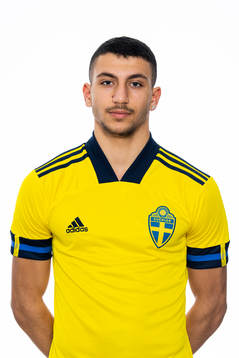 Leonard Farah Shahin i P16-landslaget poserar för porträtt den 29 november 2019 i Stockholm.
