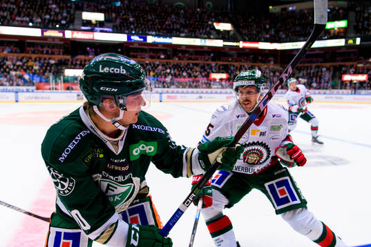 Färjestads Marcus Nilsson och Frölundas Anders Grönlund