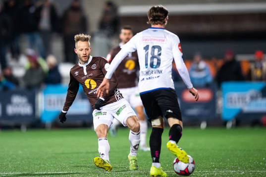 Tonny Brochmann of Mjøndalen and Christian Dahle