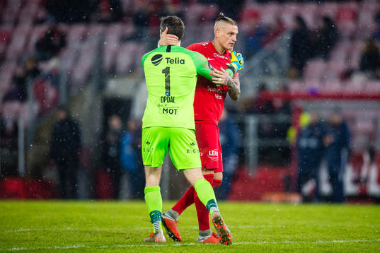 Håkon Eikemo Opdal and Vito Wormgoor of Brann