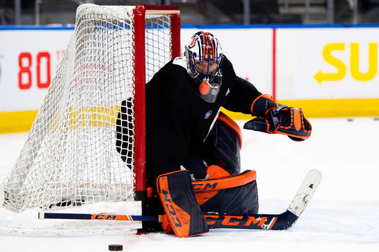 goaltender Mike Smith of the Edmonton Oilers