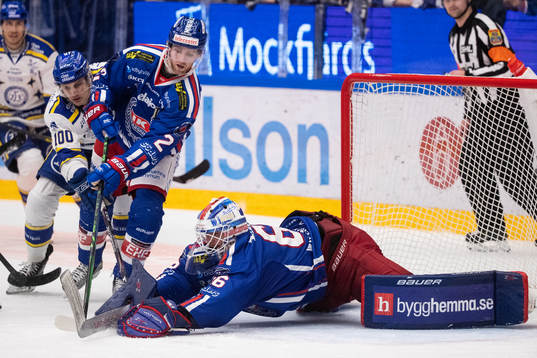 Leksands Martin Karlsson och Oskarshamns Mattew Bodie och
