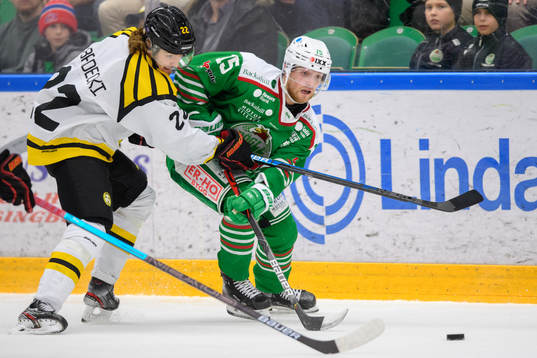 Brynäs Adam Brodecki och Rögles Simon Ryfors