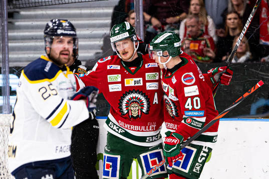 Frölundas Simon Hjalmarsson jublar