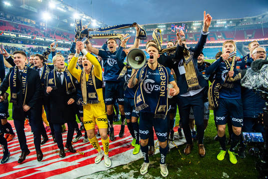 Players of Viking celebrate
