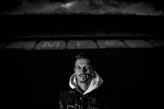 Malmö FFs Markus Rosenberg poserar för ett porträtt