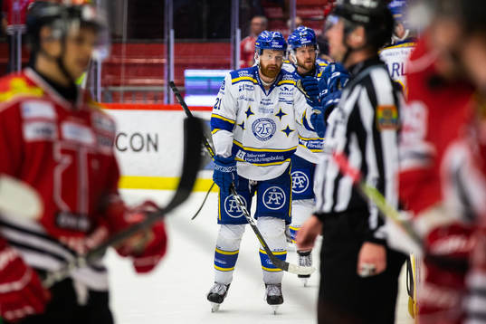 Leksands Mattias Ritola jublar