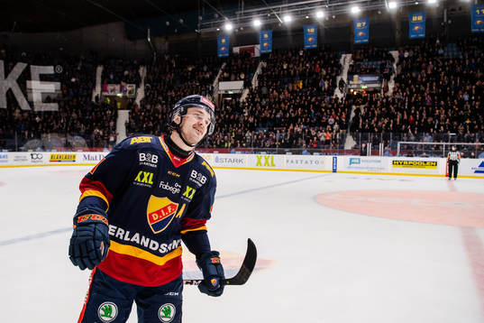 Djurgårdens Marcus Högström jublar