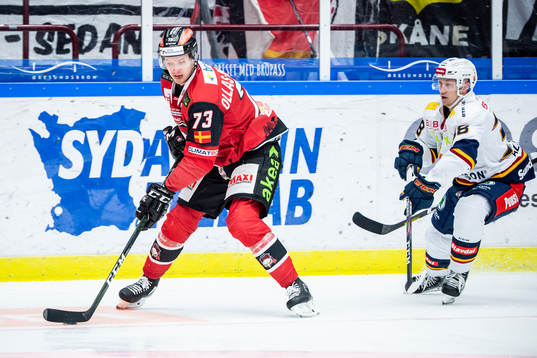 Malmö Redhawks Adam Ollas Mattsson och Djurgårdens Olle
