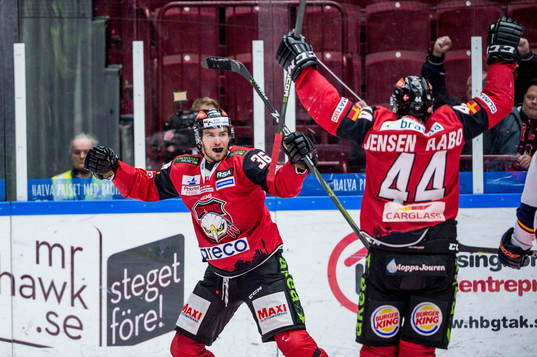 Malmö Redhawks Matias Myttynen och Jesper Jensen Aabo