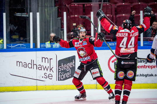 Malmö Redhawks Matias Myttynen och Jesper Jensen Aabo