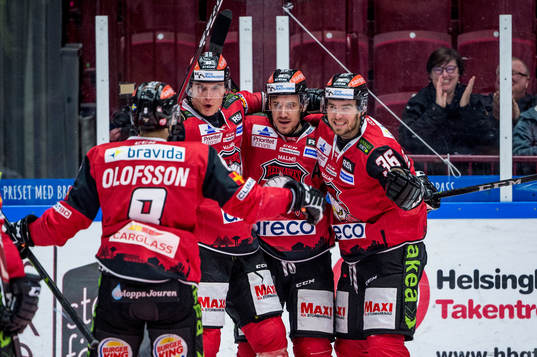 Malmö Redhawks Johan Olofsson, Fredrik Händemark, Jesper