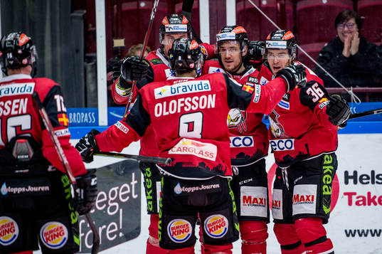 Malmö Redhawks Johan Olofsson, Fredrik Händemark, Jesper
