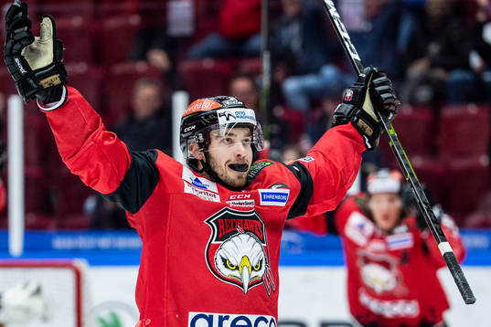 Malmö Redhawks Matias Myttynen jublar
