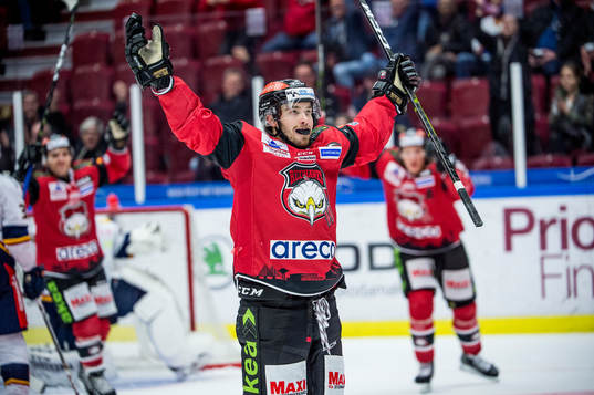 Malmö Redhawks Matias Myttynen jublar