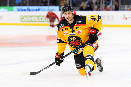 Luleås Daniel Widing innan ishockeymatchen i SHL mellan