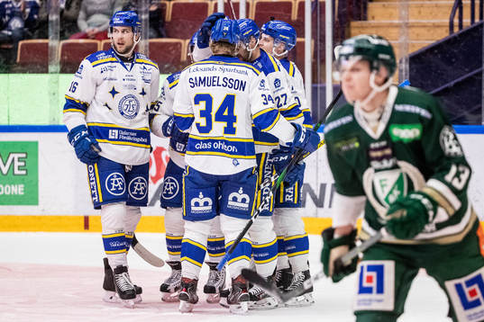 Leksands Linus Persson jublar