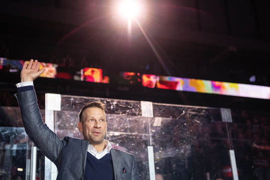 Malmö Redhawks tidigare spelare Kim Staal hyllas