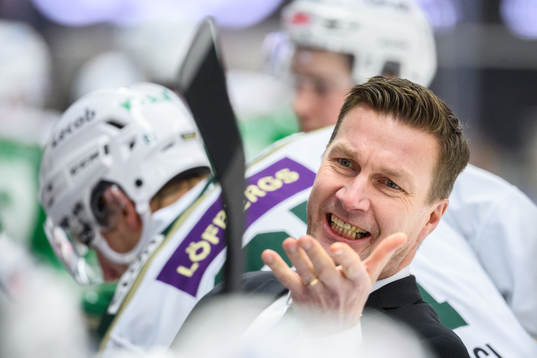 Färjestads huvudtränare Johan Pennerborn