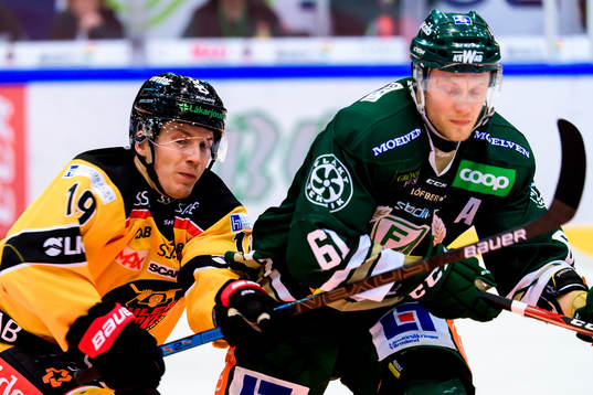 Luleås Joonas Jalvanti och Färjestads Johan Ryno