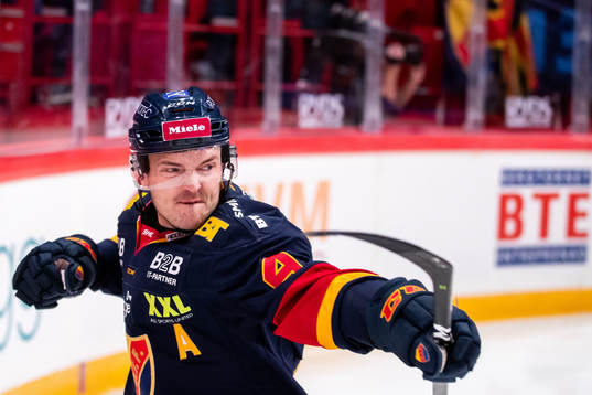 Djurgårdens Marcus Högström jublar