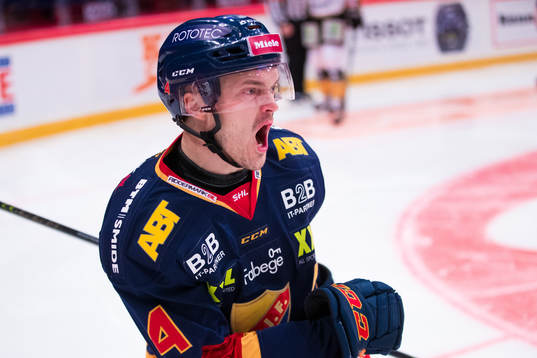 Djurgårdens Marcus Högström jublar