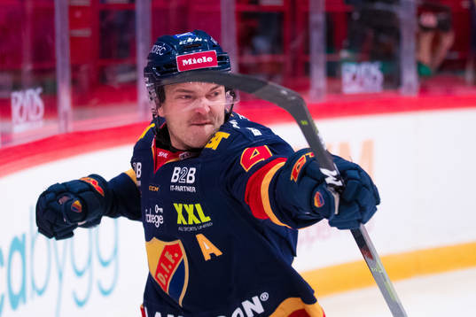 Djurgårdens Marcus Högström jublar