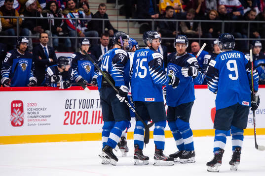 Aatu Räty , Aku Räty and Mikko Kokkonen of Finland