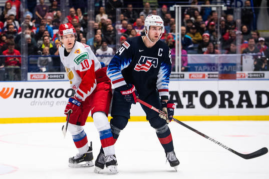 Dmitri Voronkov of Russia and Mattias Samuelsson of USA