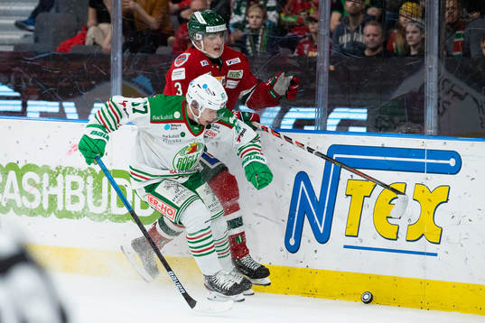Rögles Leon Bristedt och Frölundas Jacob Moverare