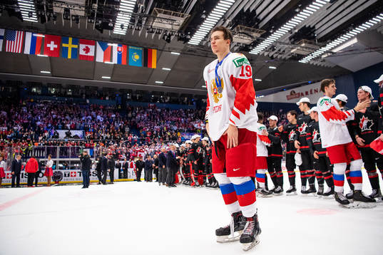 Nikita Rtishev of Russia  looks dejected