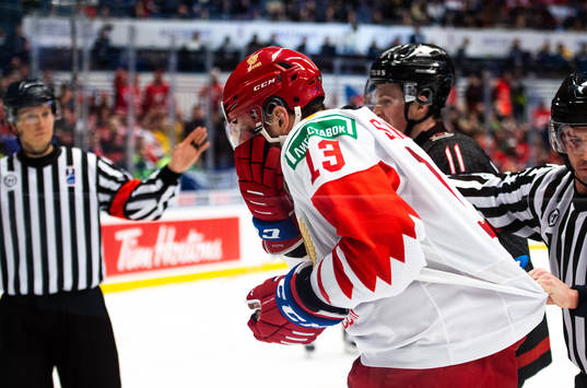 Yegor Sokolov of Russia in pain
