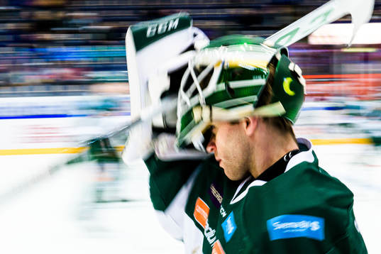 Färjestads målvakt Markus Svensson