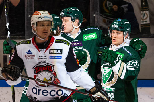 Färjestads Marcus Nilsson jublar