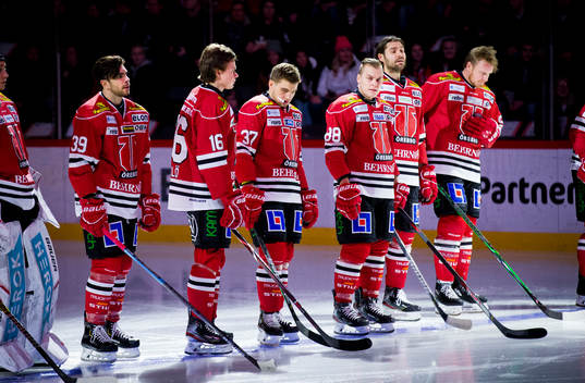 Örebros Jordan Boucher, Lukas Pilö, Glenn Gustafsson och
