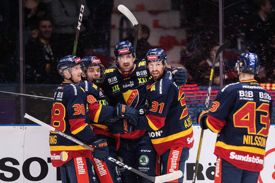 Djurgårdens Olle Alsing, Alexander Holtz, Patrik Berglund,