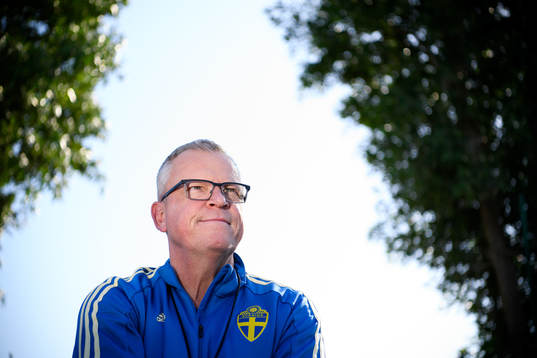 Head coach Janne Andersson poses for a portrait