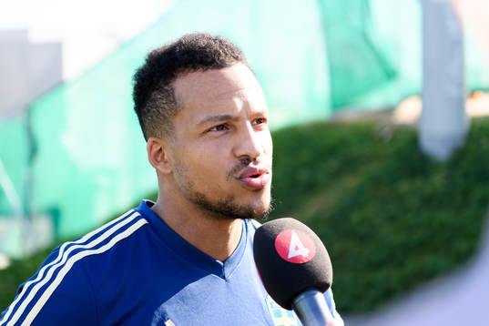Martin Olsson is being interviewed