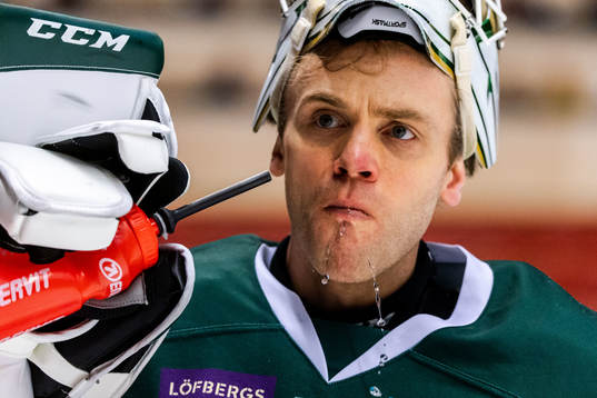 Färjestads målvakt Markus Svensson