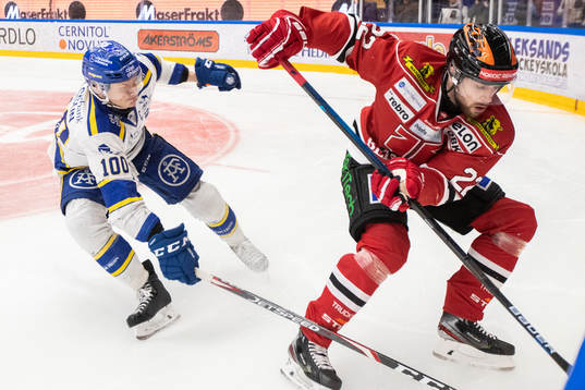 Leksands Martin Karlsson och Örebros Jonathan Andersson