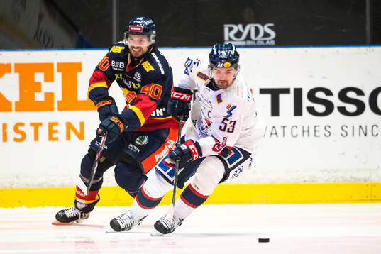 Djurgårdens Jacob Josefsson och Linköpings Eddie Larsson