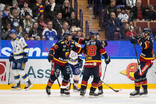 Djurgårdens spelarna jublar