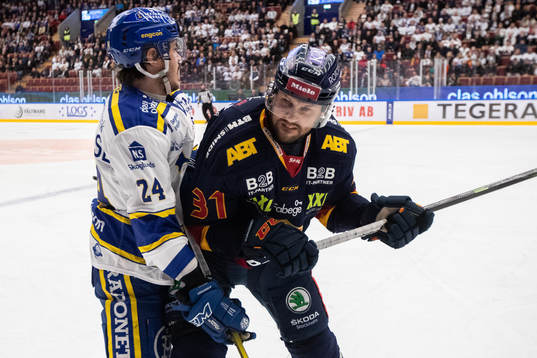 Leksands Thomas Valkvae Olsen och Djurgårdens Dick Axelsson