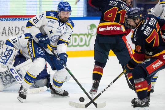 Leksands Mattias Karlsson och Djurgårdens Emil Bemström