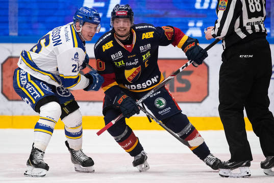 Leksands Patrik Zackrisson och Djurgårdens Jacob Josefson
