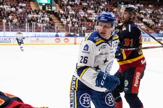 Leksands Patrik Zackrisson och Djurgårdens Dick Axelsson