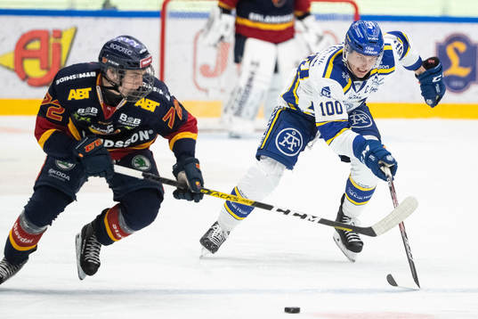 Djurgårdens Emil Bemström och Leksands Martin Karlsson